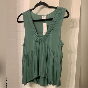NWT Sleeveless Blue Rain Blouse